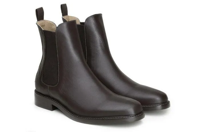 'Dylan' Unisex Chelsea Vegan Boots by Ahimsa - Espresso