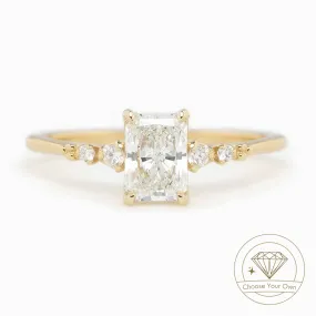 Estel Luxe Radiant Cut Diamond Ring  (Choose your own diamond)