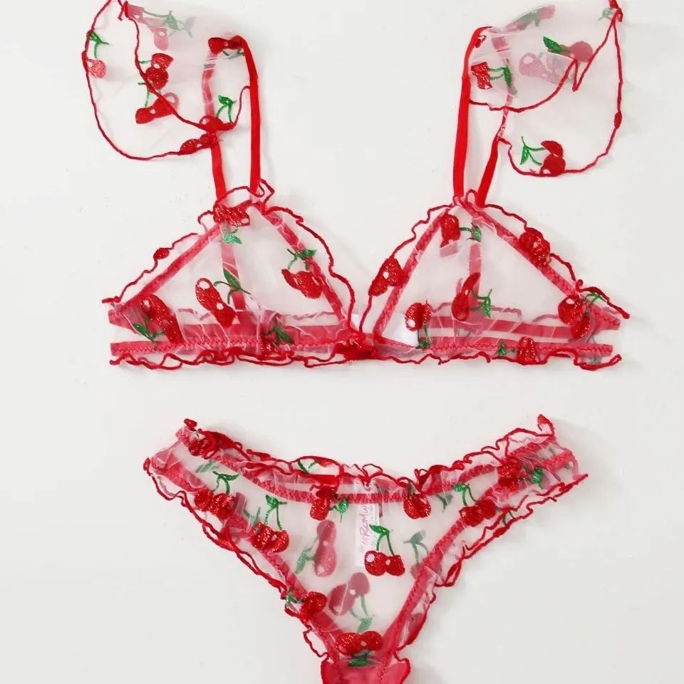 floral cute lingerie