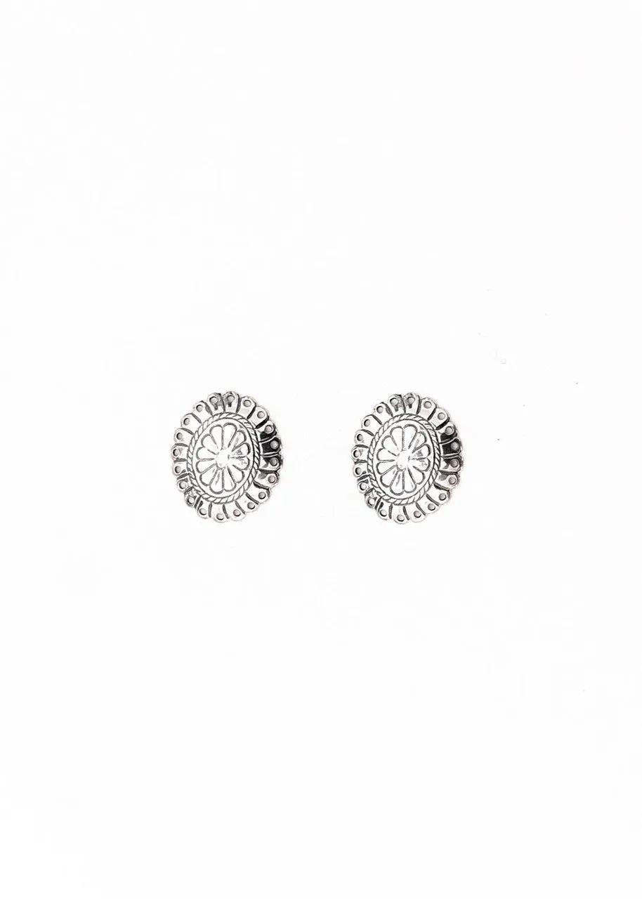 Flower Concho Post Earring