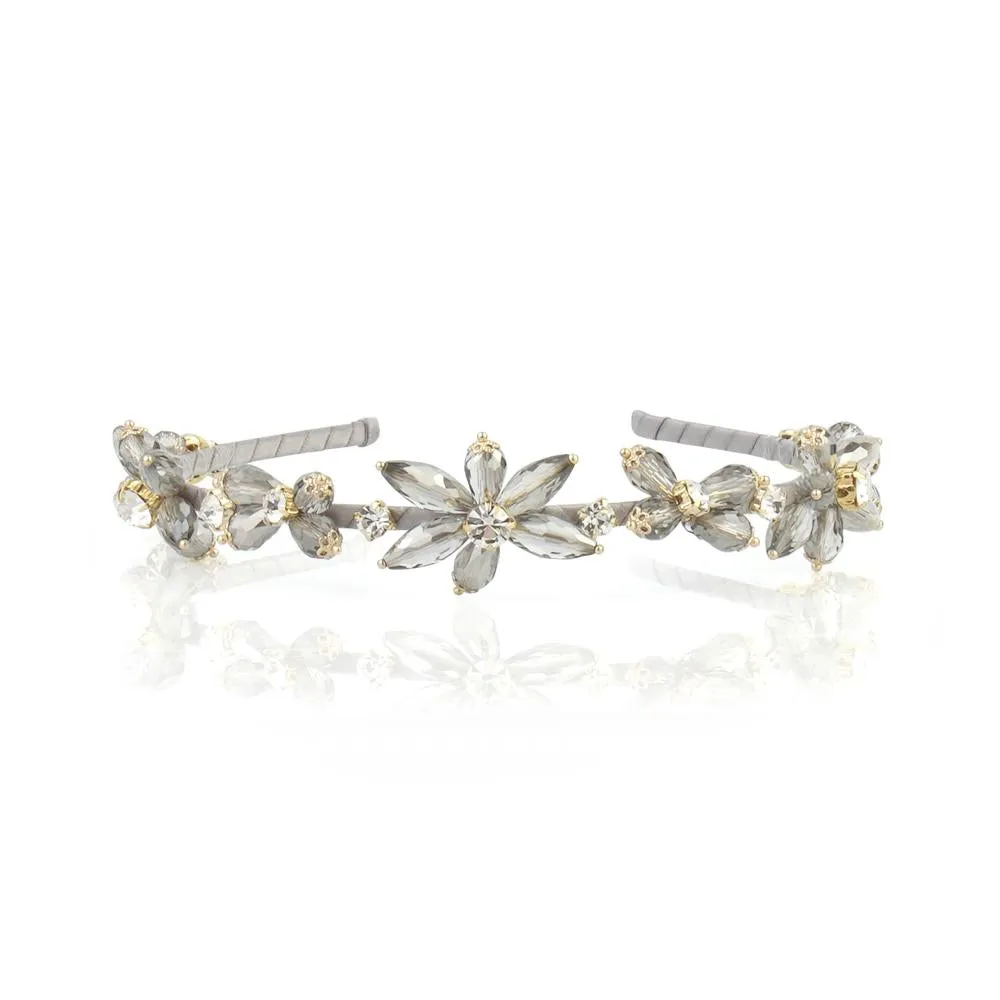 FLOWER CRYSTAL HAIRBAND