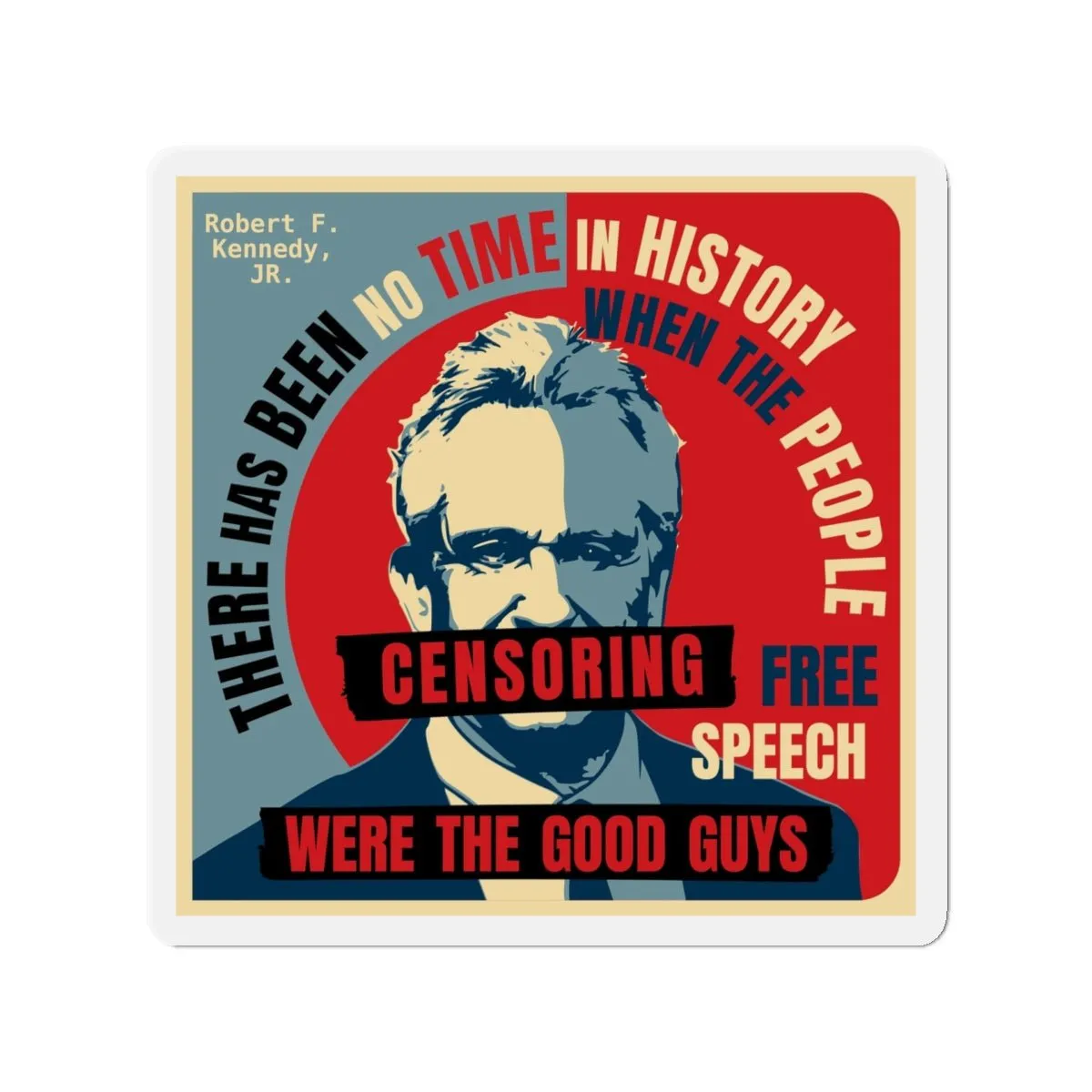 Free Speech Kennedy Die-Cut Magnets