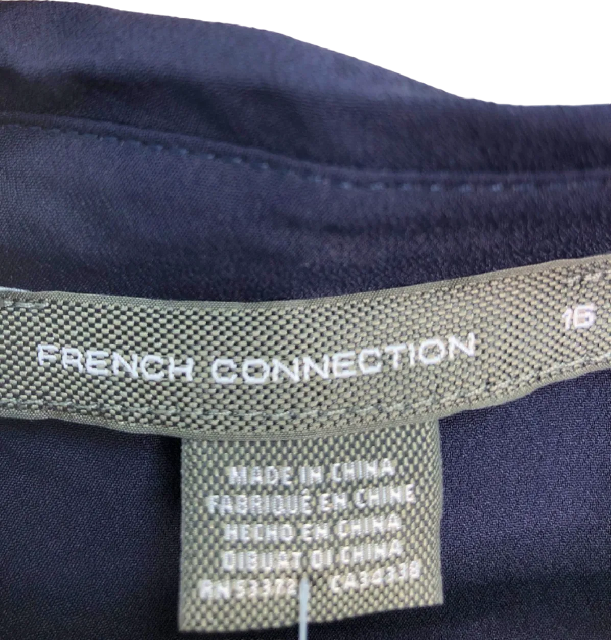 French Connection Dark Navy Oversized Shirt UK Size 16