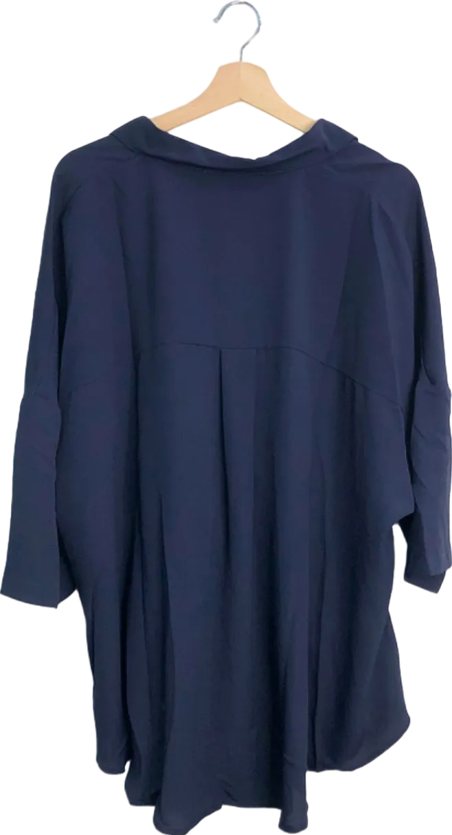 French Connection Dark Navy Oversized Shirt UK Size 16