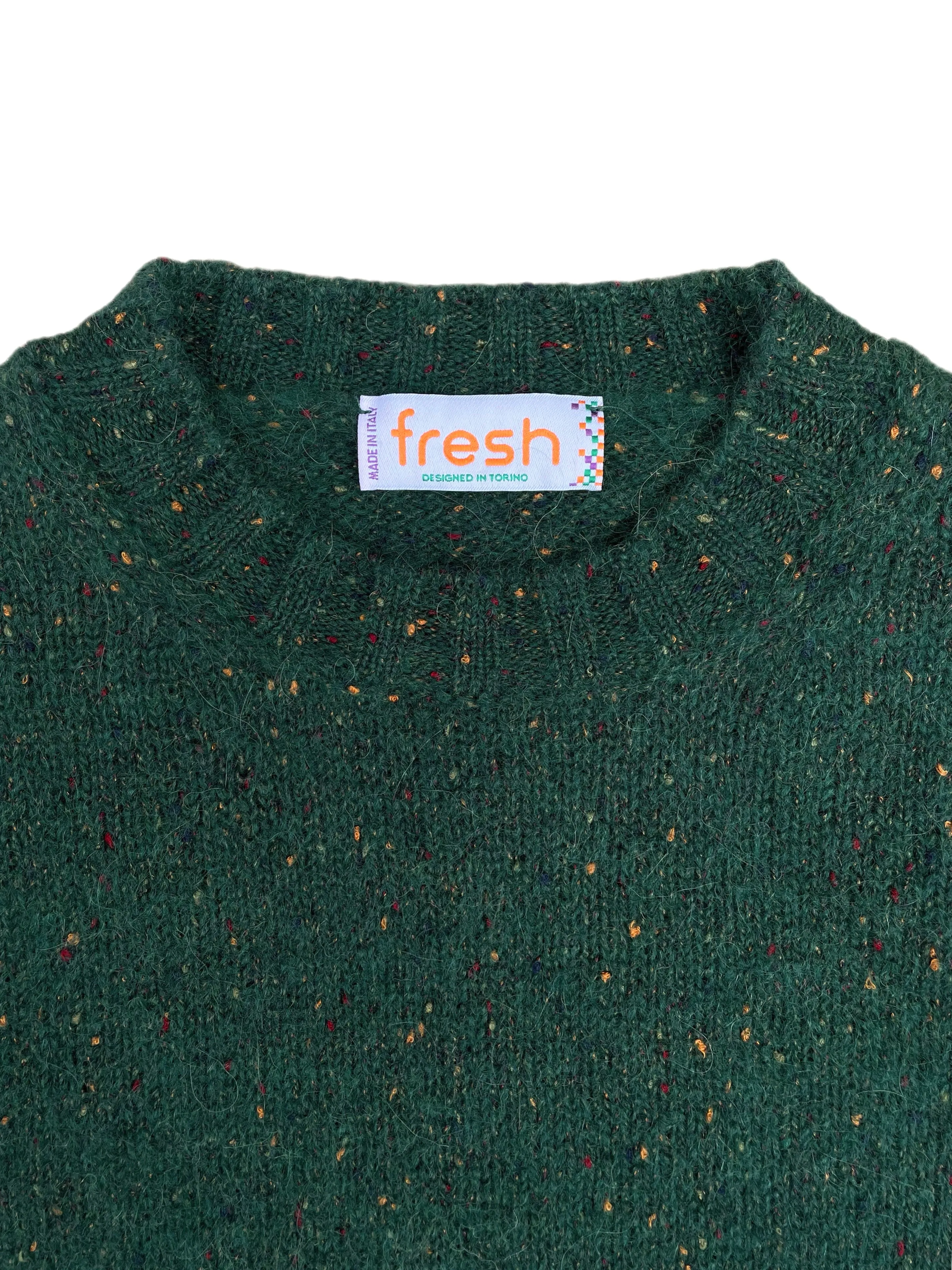 FRESH Bruce Crew Neck Wool Sweater Green