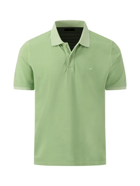 FYNCH HATTON Casual Fit Polo Shirt/Washed Soft Green - New SS24