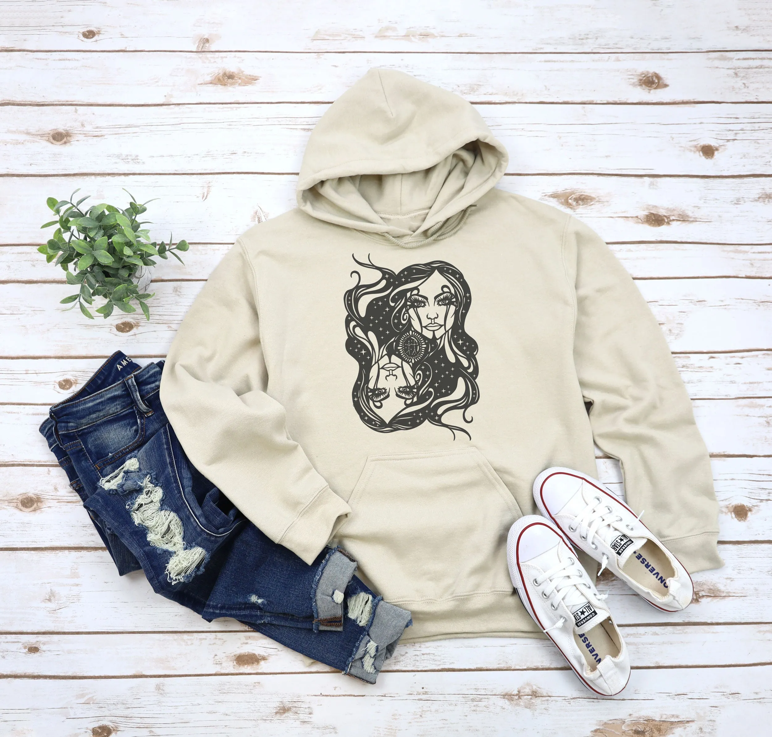 Gemini Zodiac & Astrology Adult Hoodies