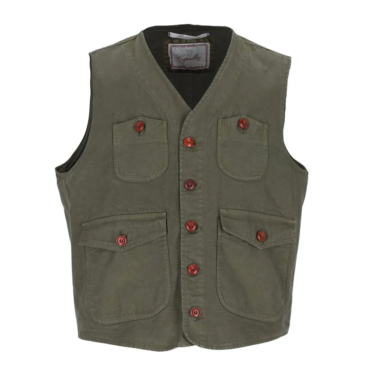 Gilet Capalbio Quattro Tasche Verde