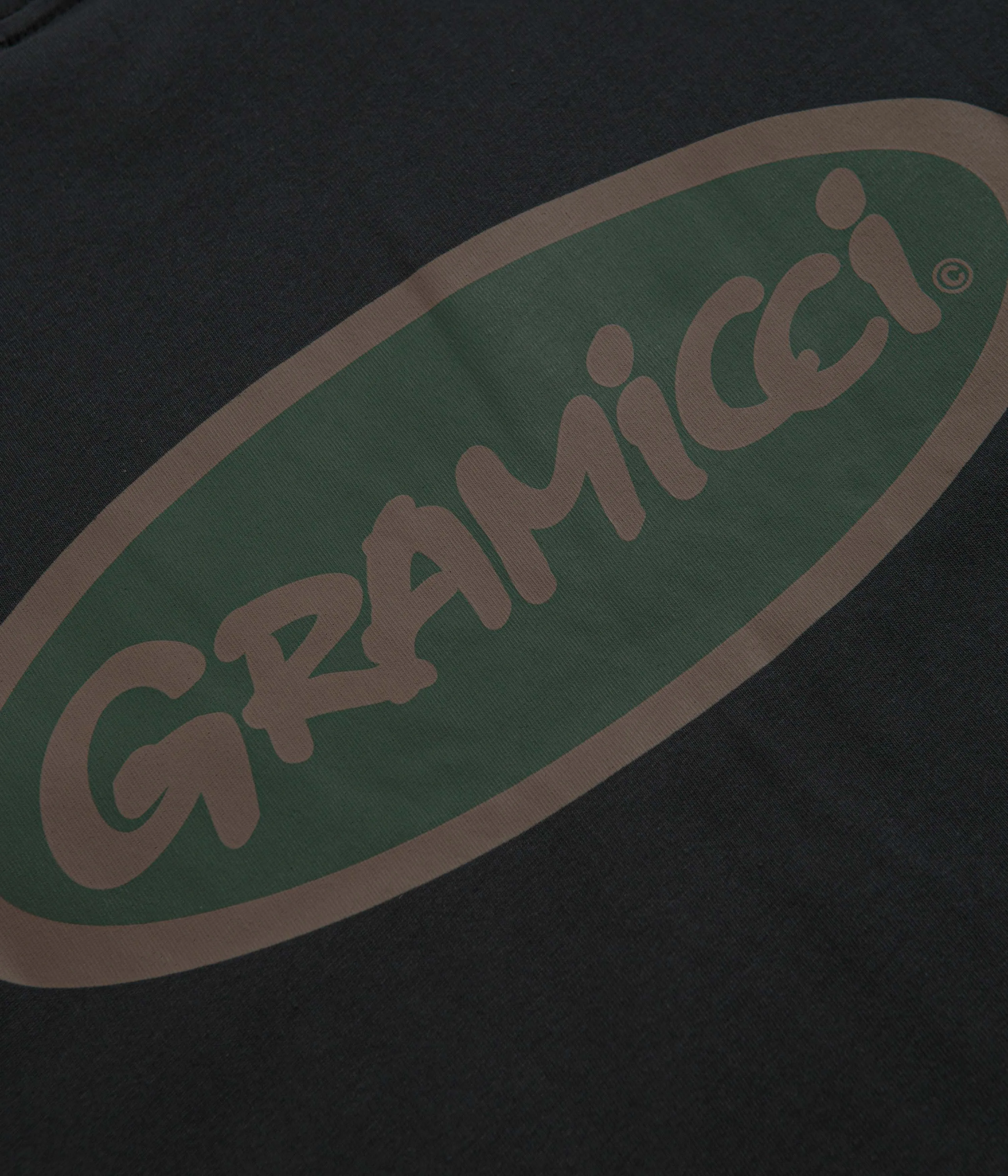 Gramicci Oval T-Shirt - Vintage Black / Green