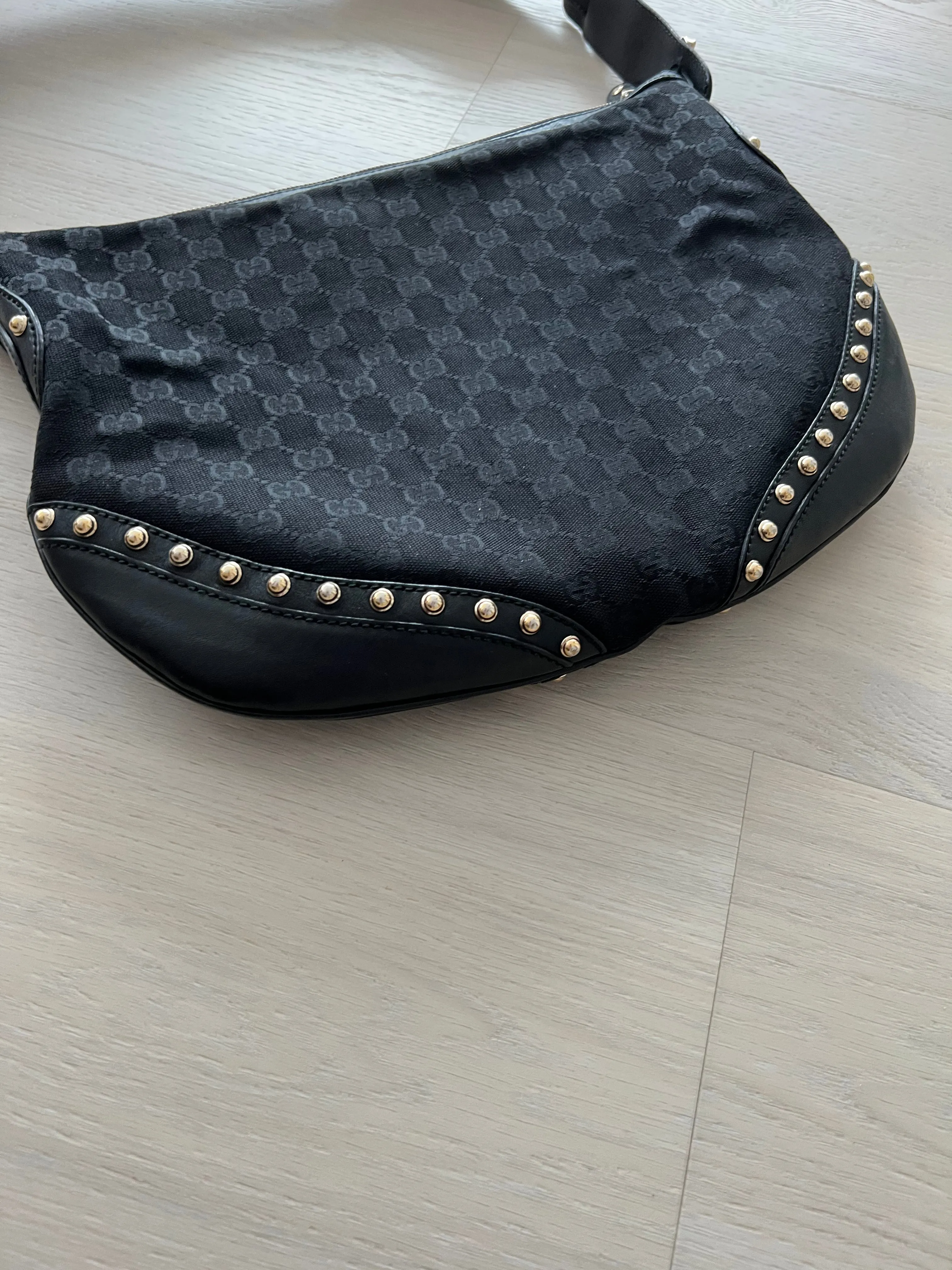 Gucci GG canvas monogram hobo crossbody bag