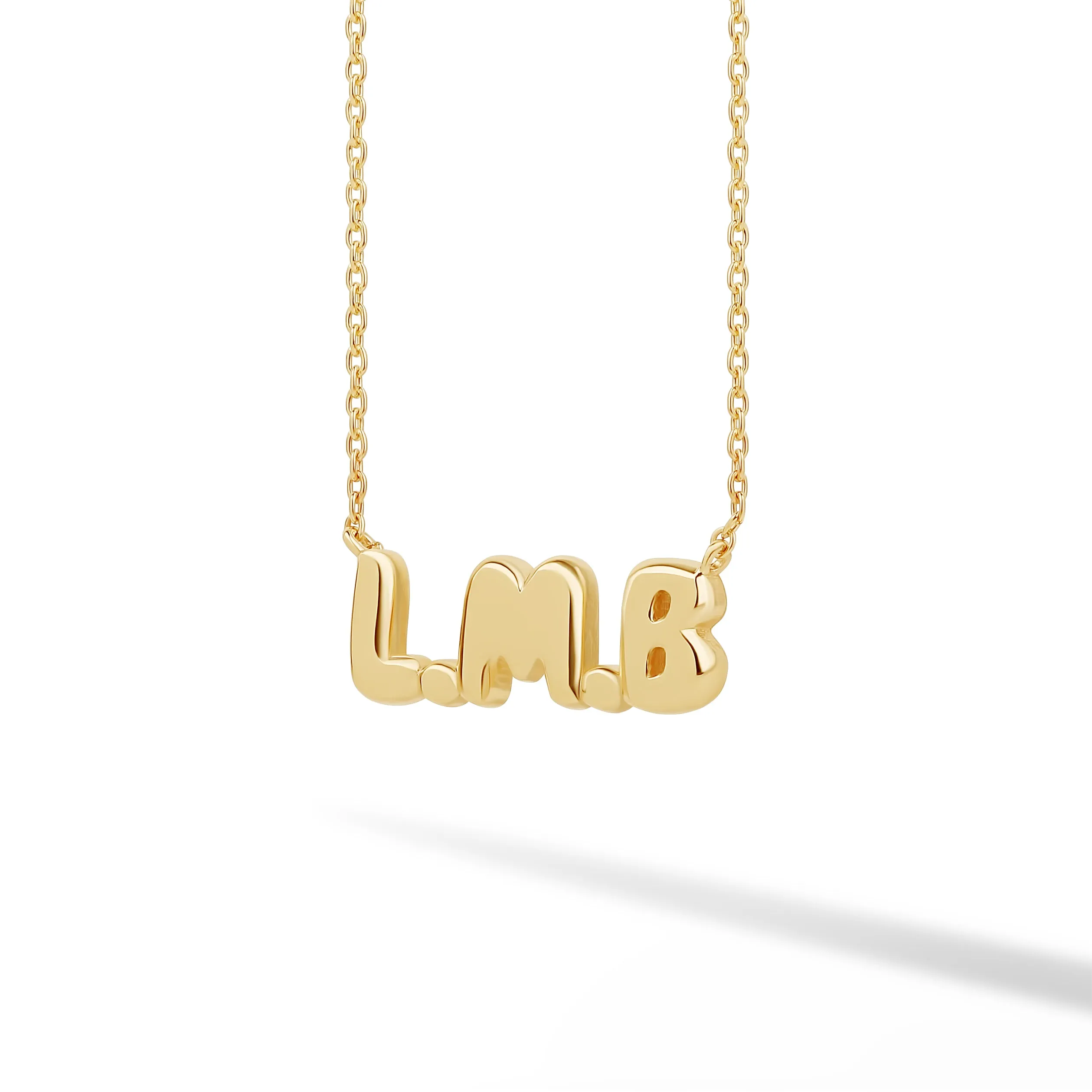 Helium Solid Name Necklace