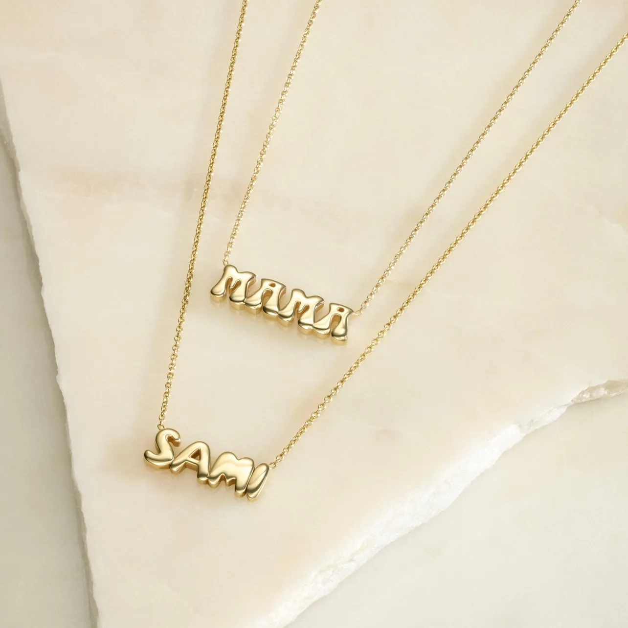 Helium Solid Name Necklace