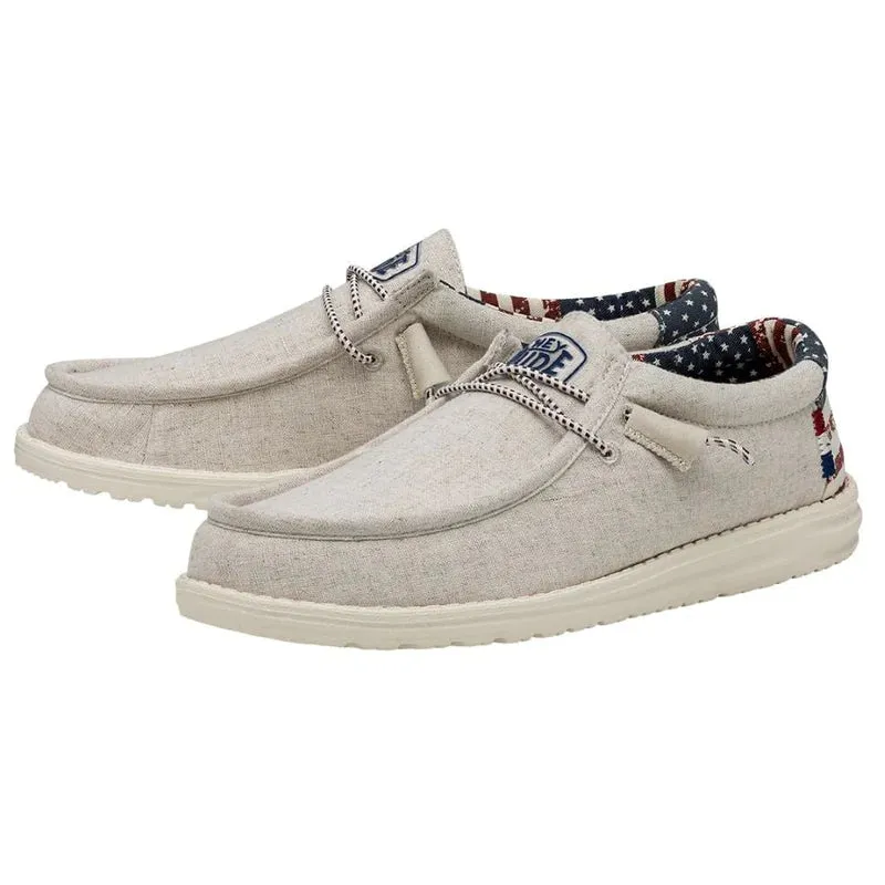 Hey Dude Wally Patriotic Casual Shoes