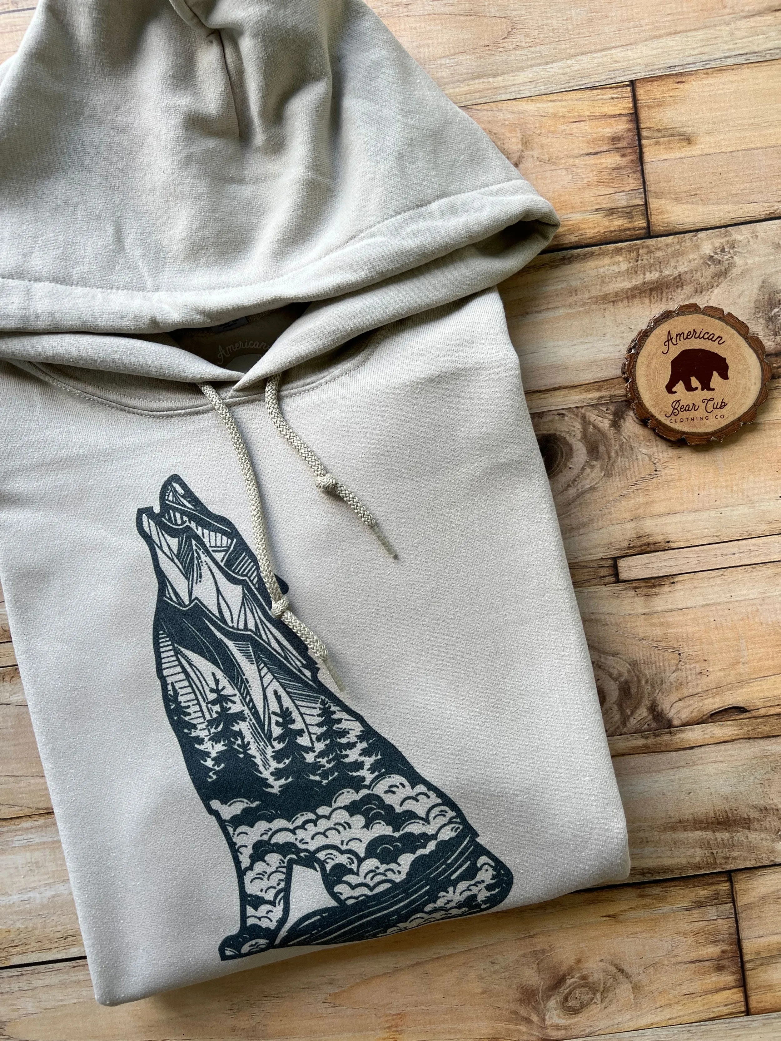 Howling Wolf Adult Hoodies