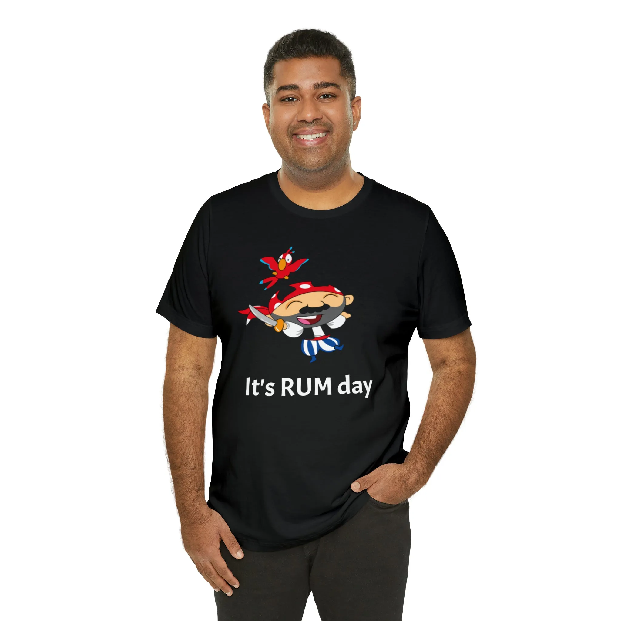 It's Rum Day Unisex Jersey Short Sleeve Tee, Rum shirt, Pirate shirt, Pirate's rum shirt, rum day, rum day shirt