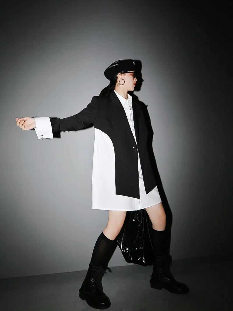 Kaida Cross Split Long Sleeve Jacket