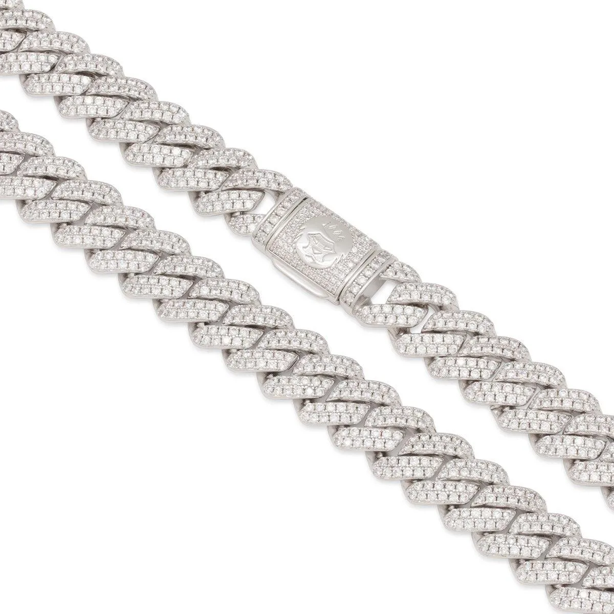 King Ice 12mm Iced Diamond Cut Miami Cuban Chain