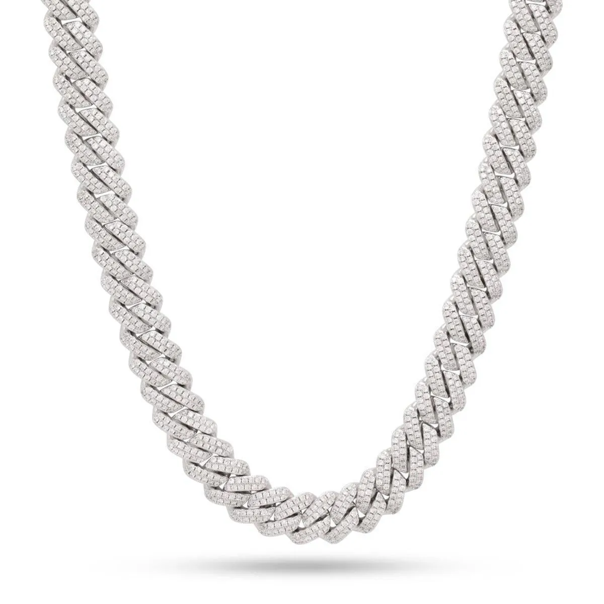 King Ice 12mm Iced Diamond Cut Miami Cuban Chain