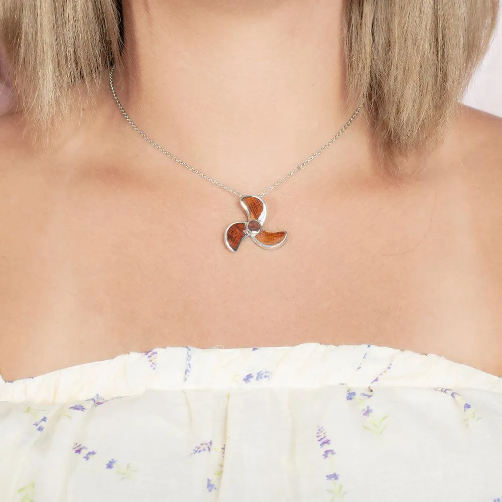 Koa Wood Propeller Pendant