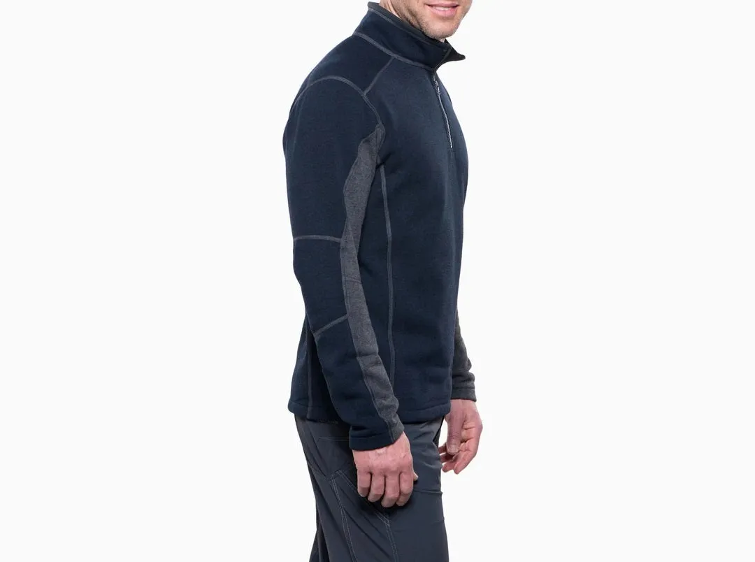 'Kuhl' Men's Revel 1/4 Zip Fleece - Mutiny Blue / Steel