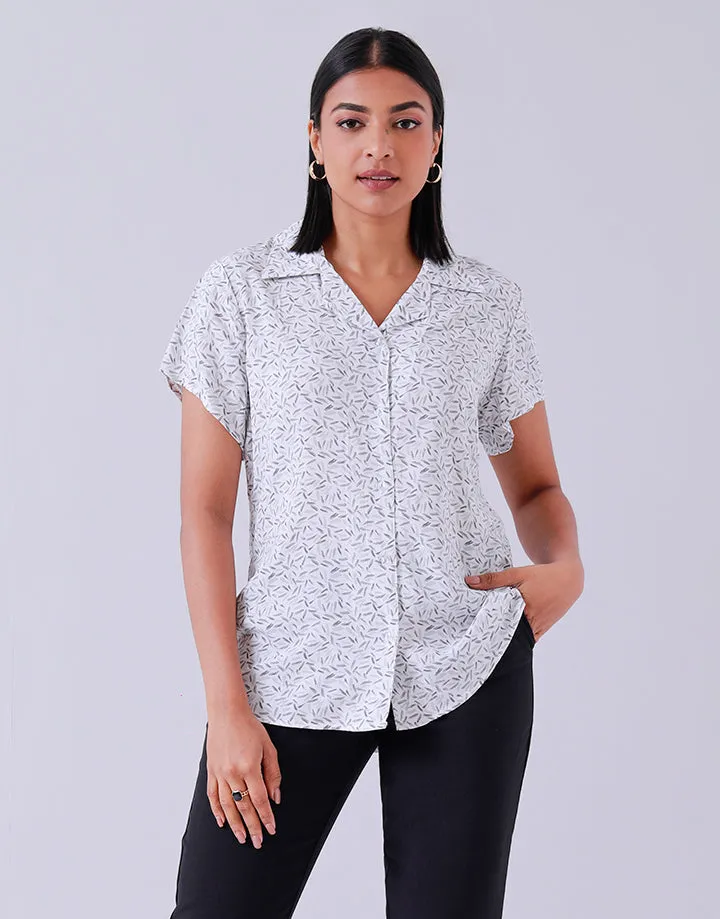 Ladies Printed Shirt Blouse