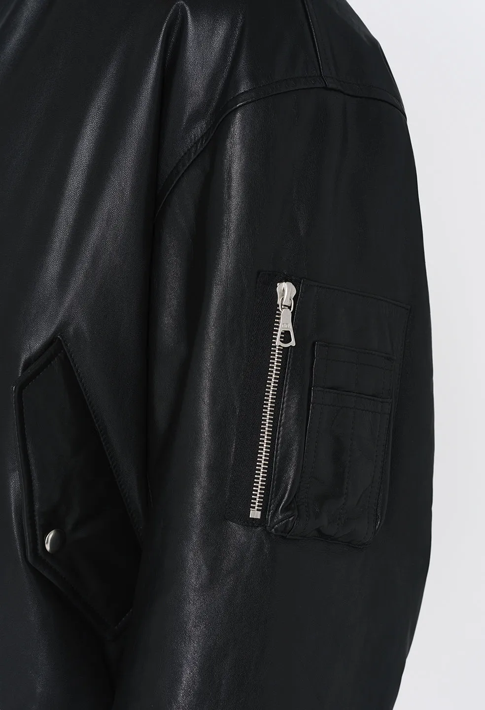 Leather Andes Bomber / Black