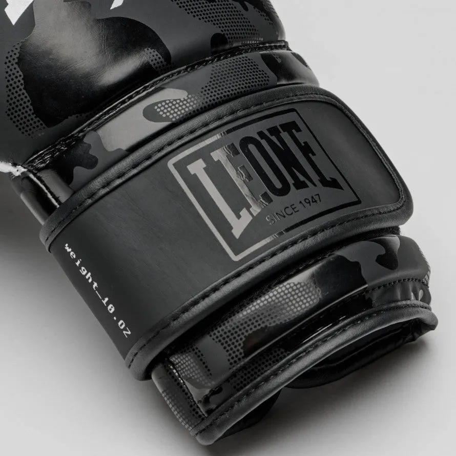 Leone Boxing Glove Camoblack GN327 10oz black