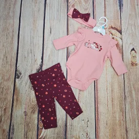 LITTLE ME HEDGEHOG BODYSUIT SET W/ HEADBAND