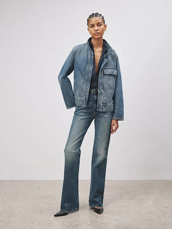 Marilou Denim Jacket in Ocean Wash