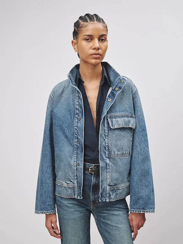 Marilou Denim Jacket in Ocean Wash