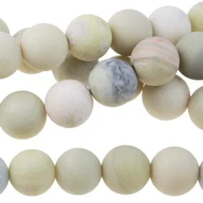 MATTE Australian Butter Jasper 10mm Round - 8-Inch