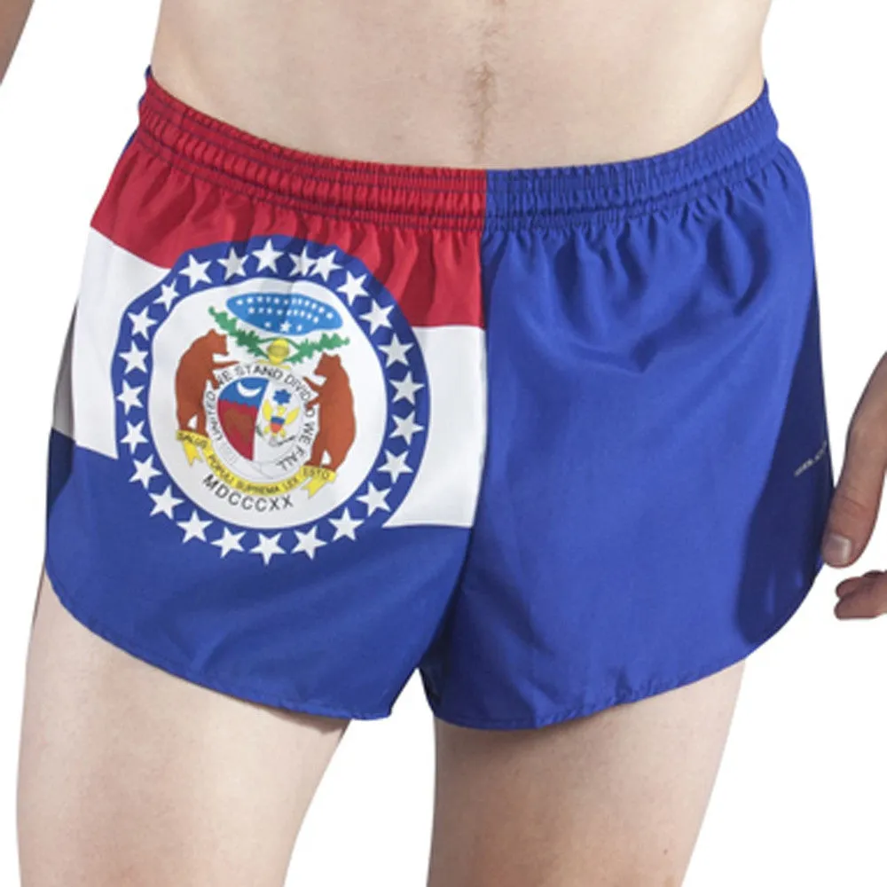 Men's 1" Elite Split Shorts- Missouri