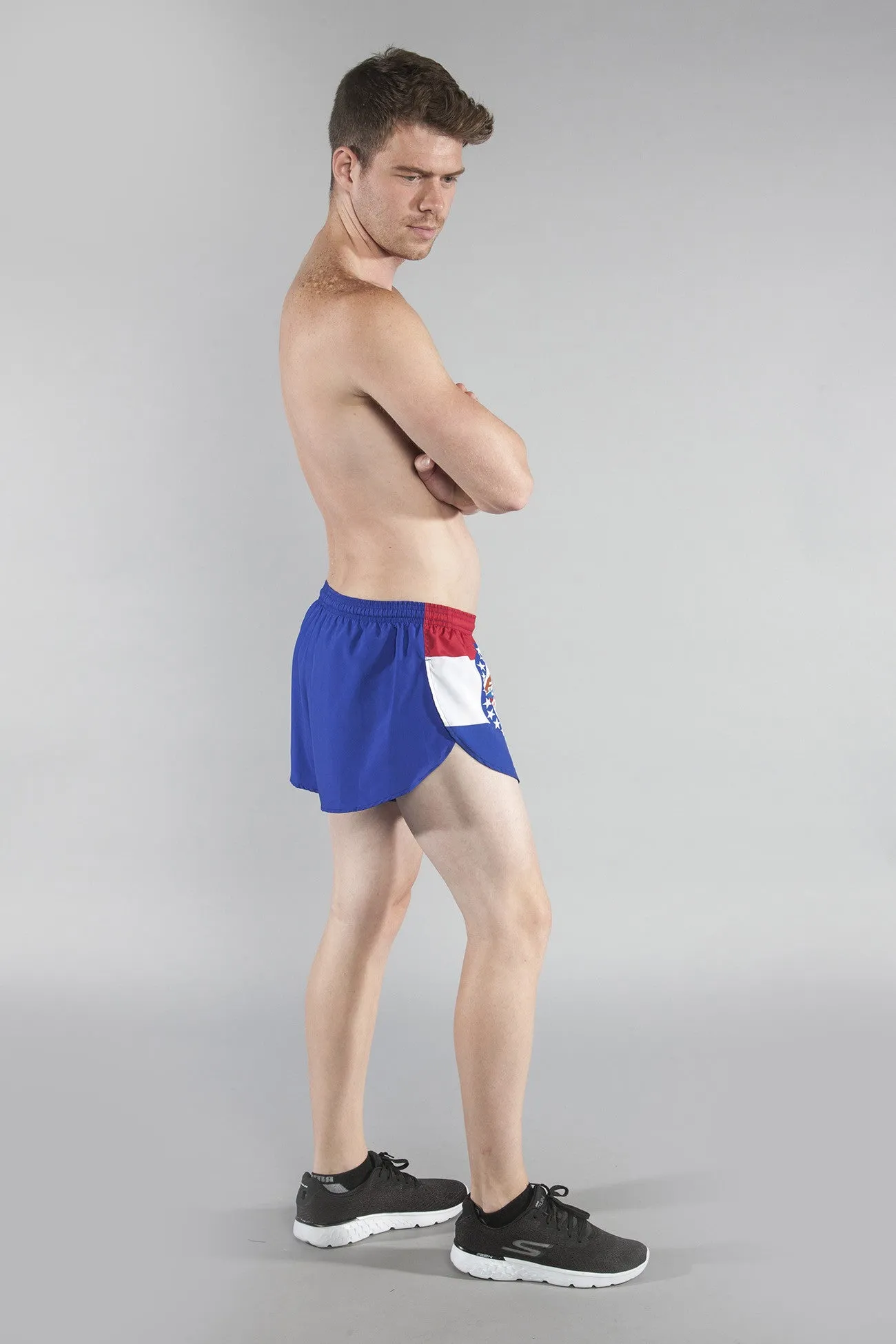 Men's 1" Elite Split Shorts- Missouri