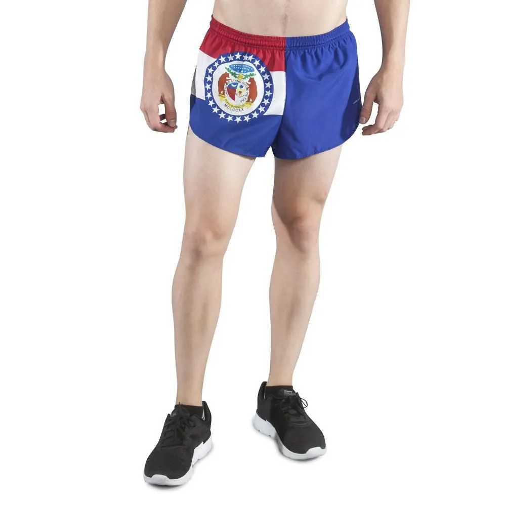 Men's 1" Elite Split Shorts- Missouri