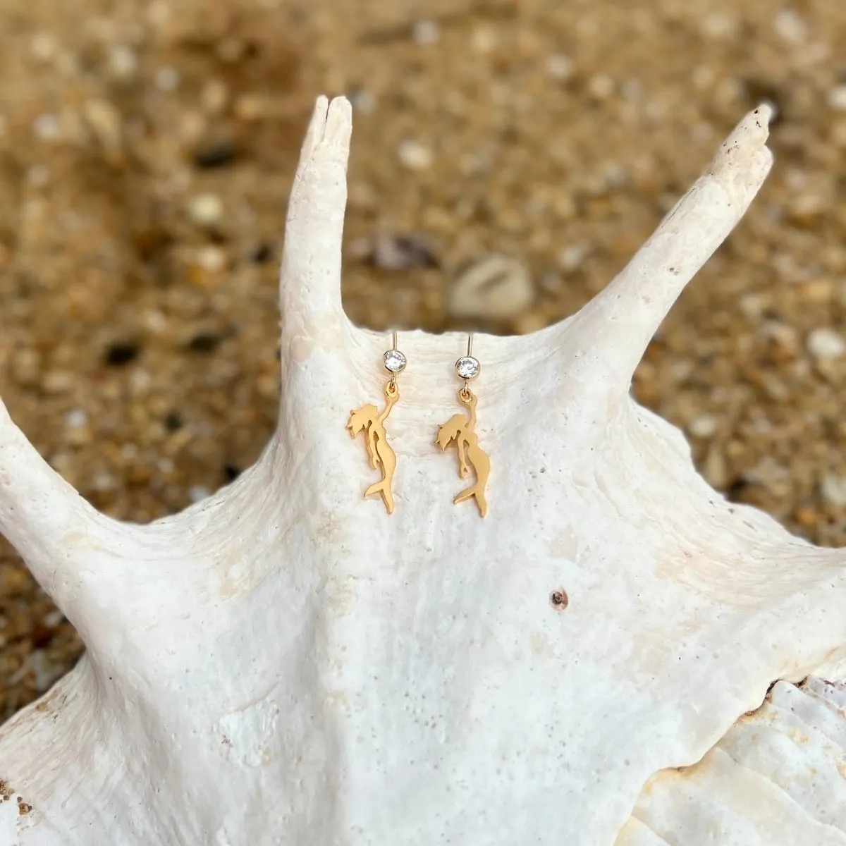 Mermaid Earrings - Gold