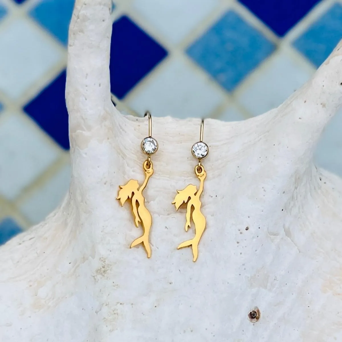 Mermaid Earrings - Gold