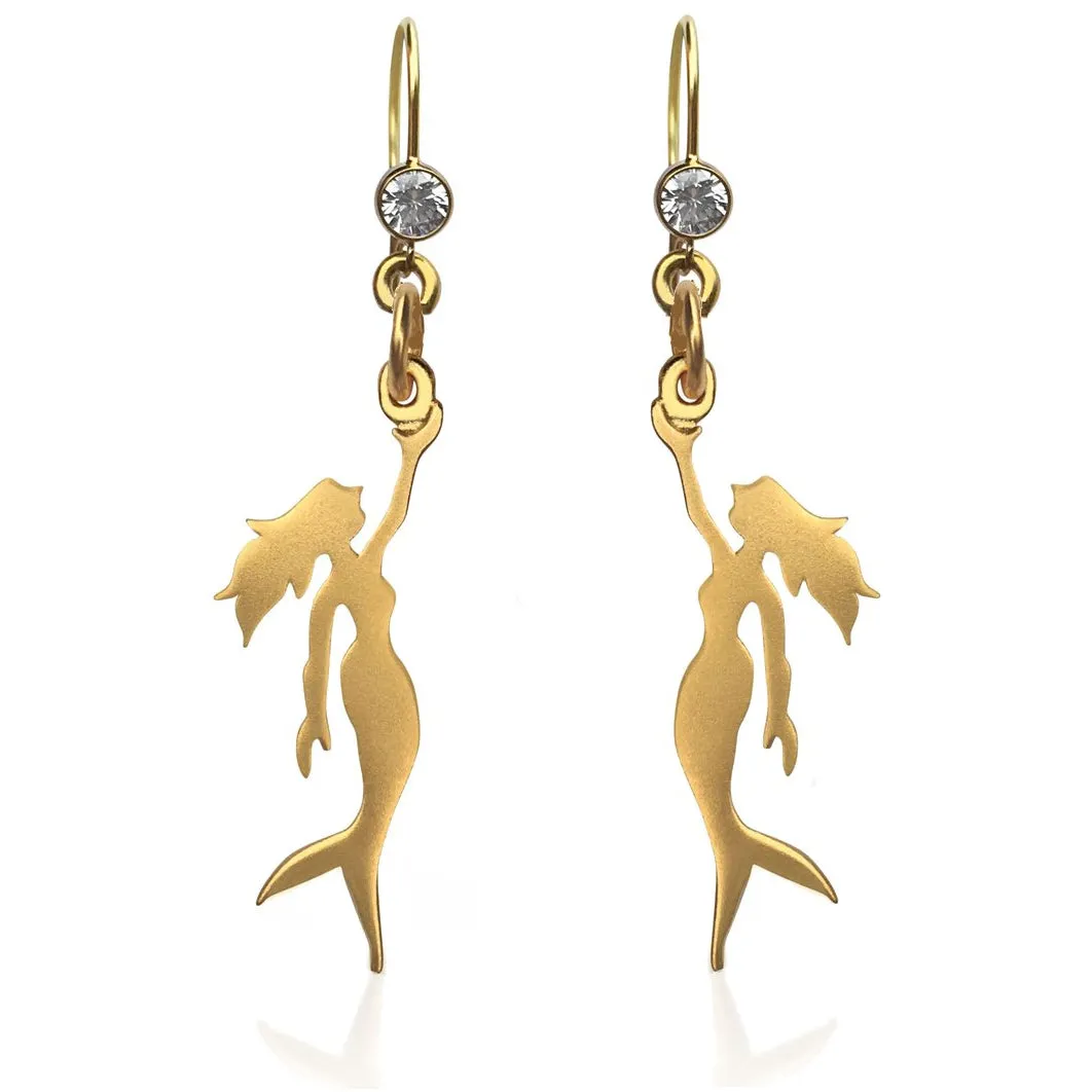 Mermaid Earrings - Gold