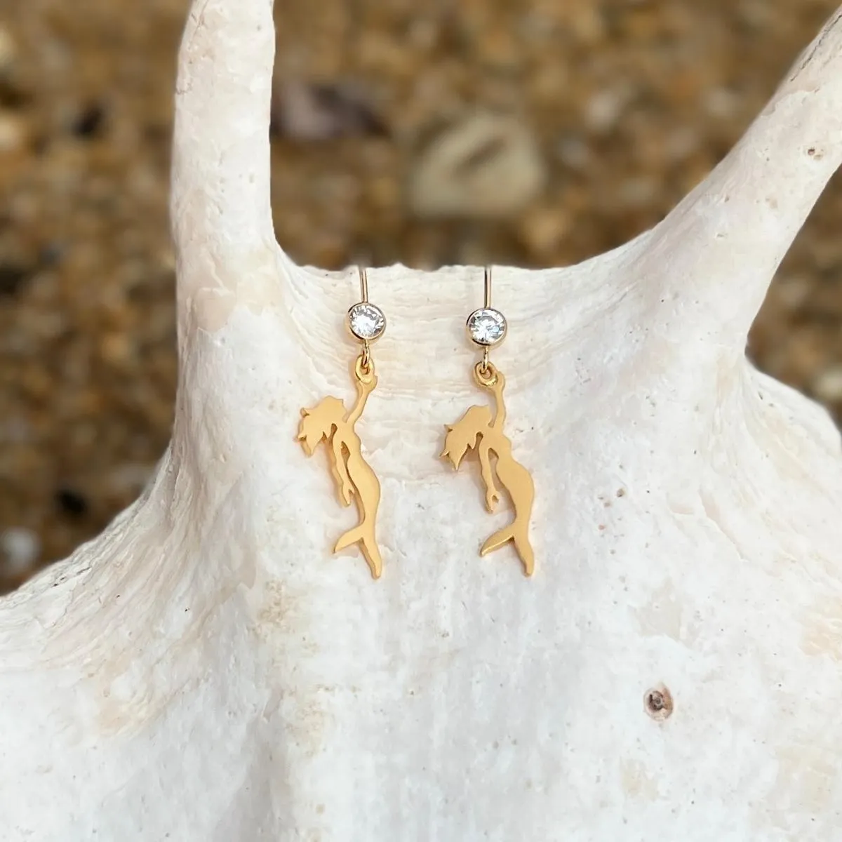 Mermaid Earrings - Gold