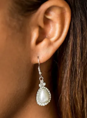 Millennial Matchmaker White Earrings