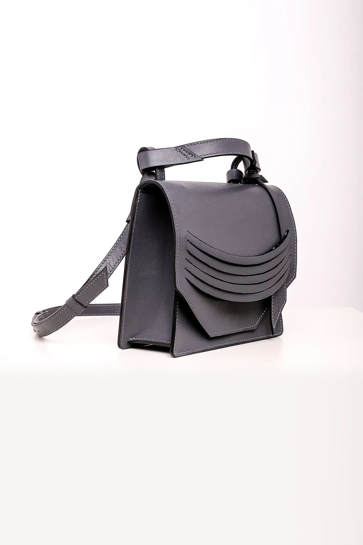 Mini Extreme Slashed Bag - Steel Grey