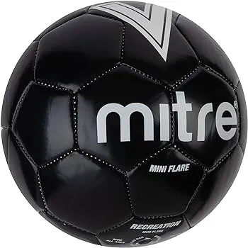 MITRE FLARE BLACK SOCCER BALL