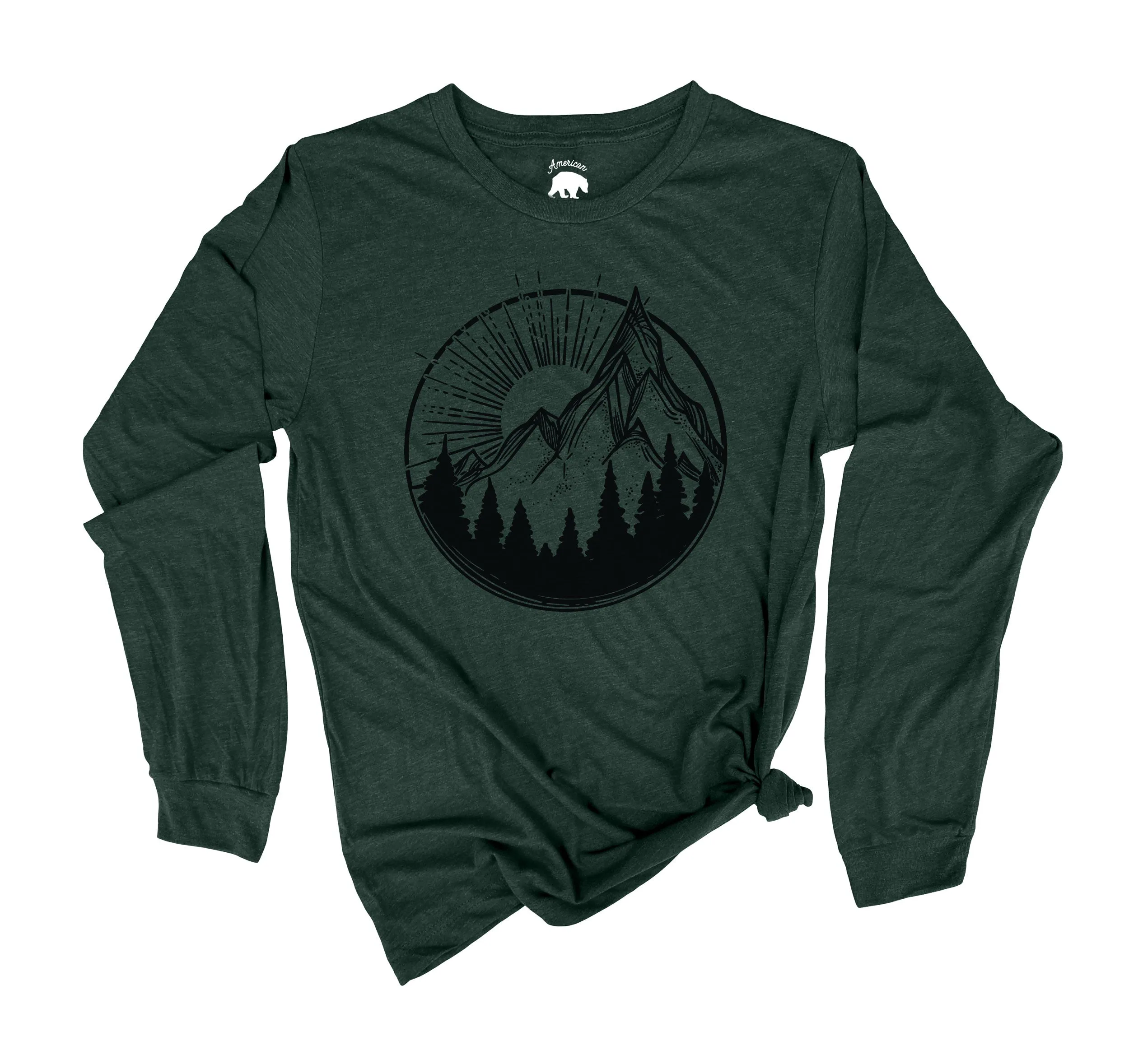 Mountain Day Adult Long Sleeve Shirts