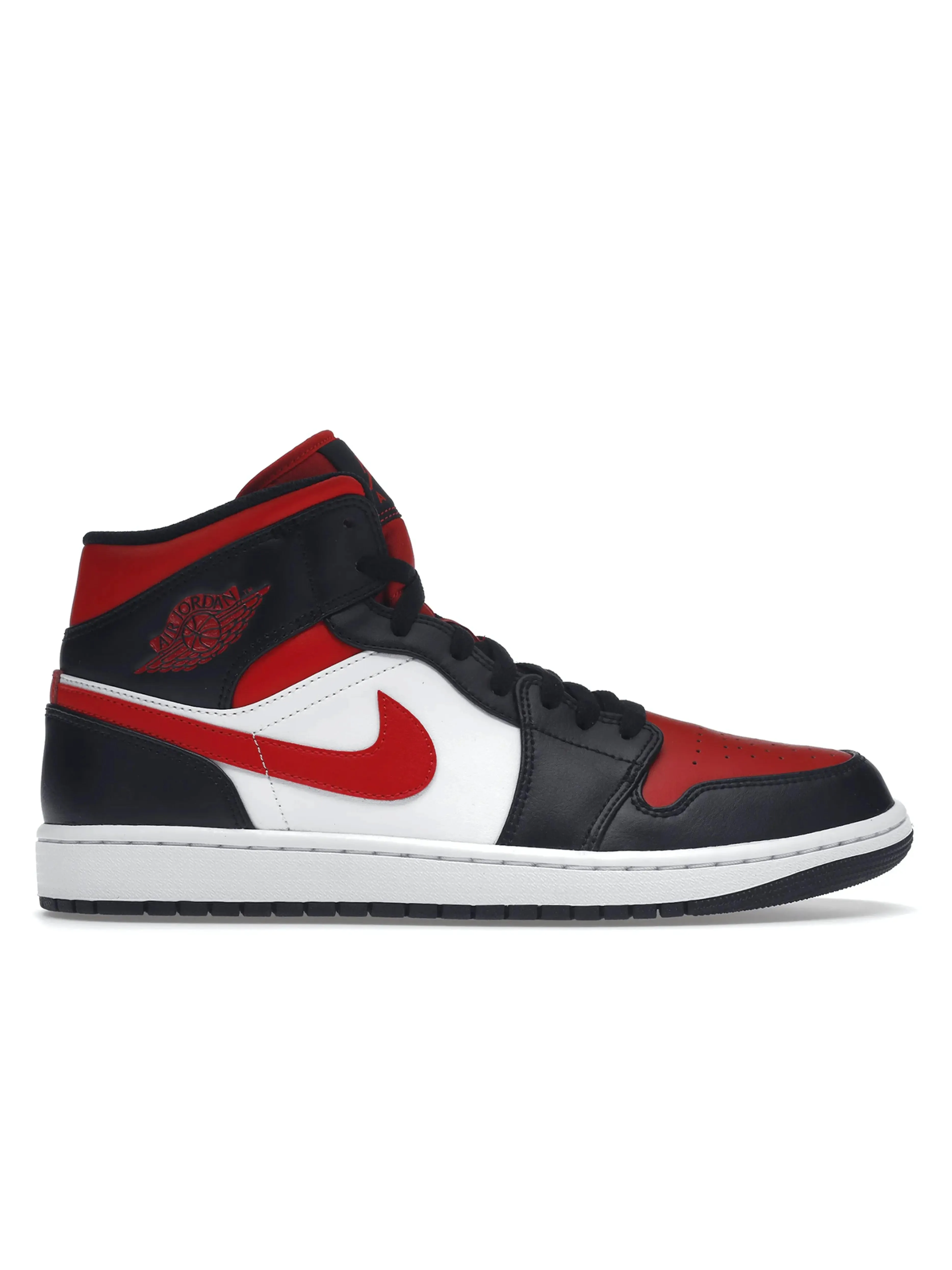 Nike Air Jordan 1 Mid Black Fire Red