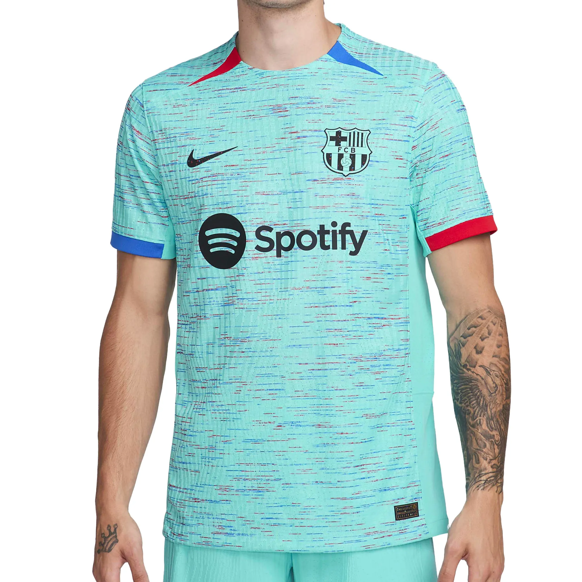 Nike Men's FC Barcelona 2023/24 Dri-FIT ADV Third Jersey Light Aqua/Black