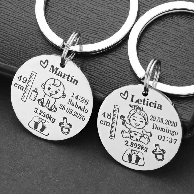 Personalized Baby Unisex Keychain