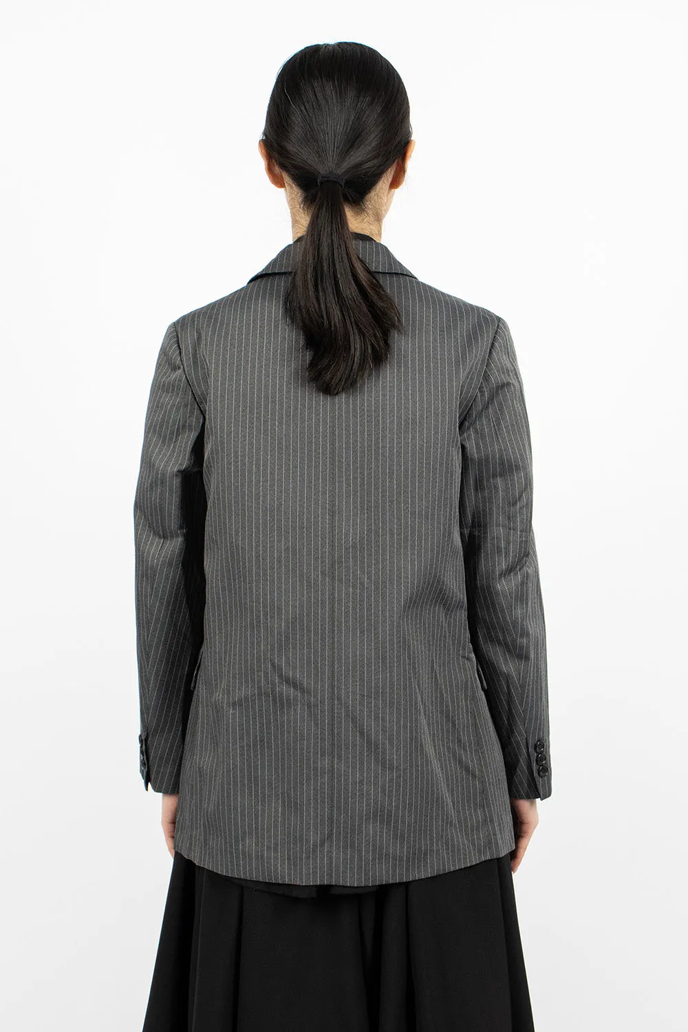 Pinstripe Jacket Grey