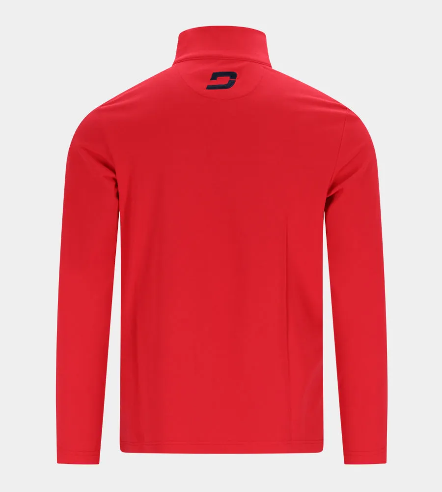 PIQUE MIDLAYER - RED