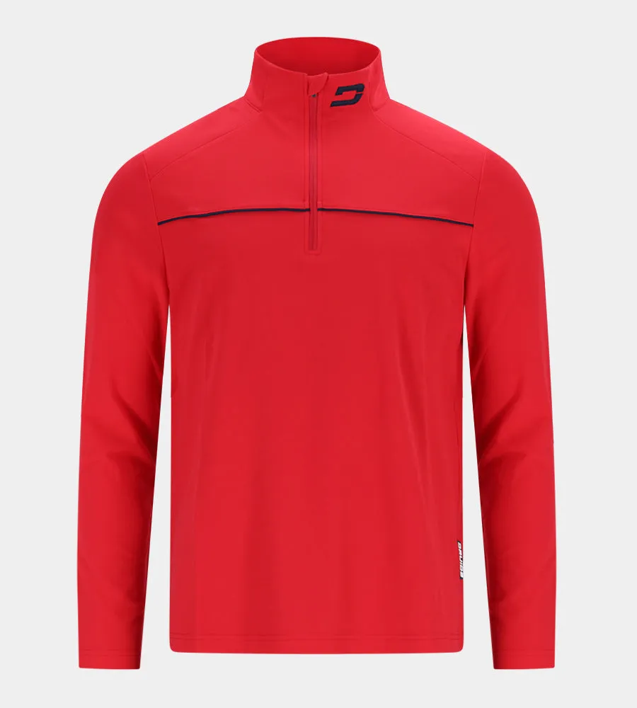 PIQUE MIDLAYER - RED