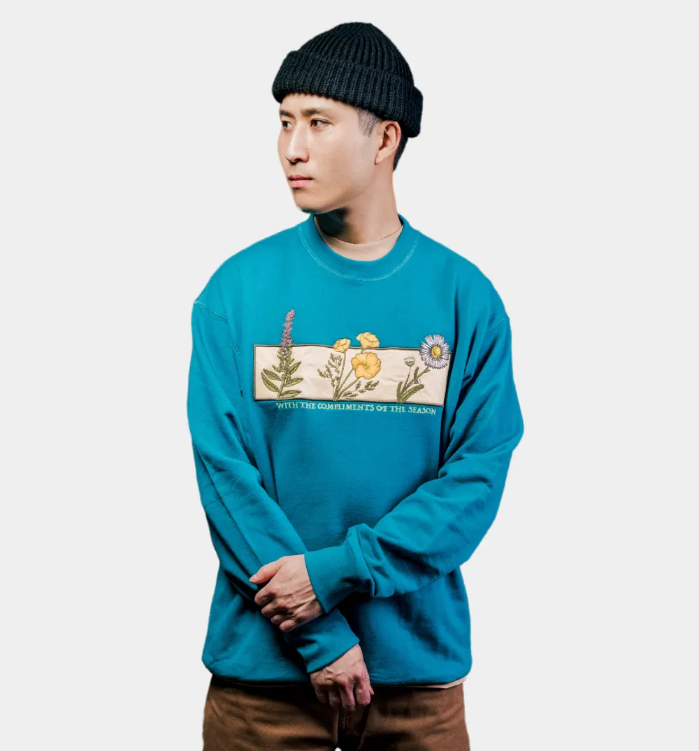 Poppy Crew Mens Crew - Teal