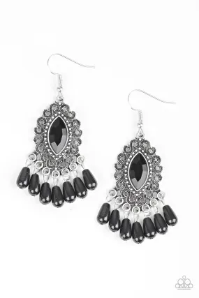 Private Villa - Black Paparazzi Earrings